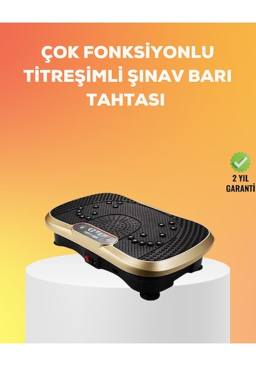 Kas Aktivasyonunu Artıran Titreşimli Egzersiz Makinesi Açık Bej