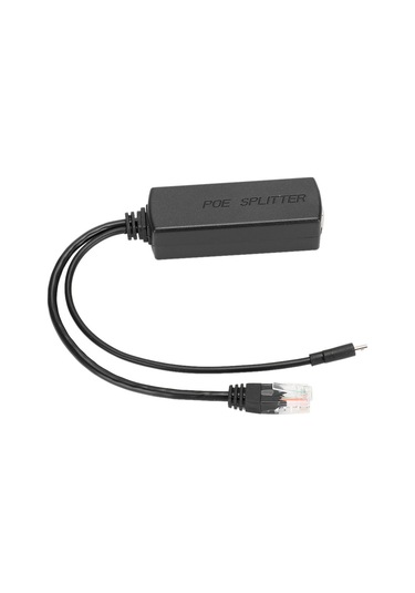 Lemestar Dc44-57v'den Dc5v 2.4a'ya Poe Ayırıcı, Ieee802.3af Uyumlu, 10/100 Mbps Veri Transferi, Micro Usb Çıkış, 100-150m Uzaklık Desteği