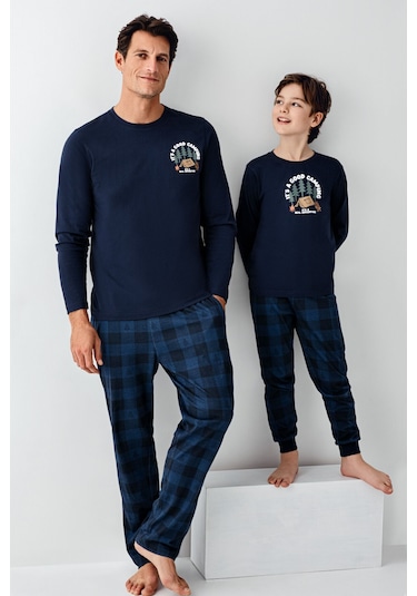 Arnetta Erkek Çocuk Lacivert Pijama Takımı Ar3500-c-v1