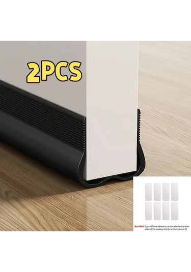 Dashanshop 2 Adet Siyah Kapı Altı Rüzgar Önleyici Ses Yalıtım İç Ve Dış Kapı Diğer