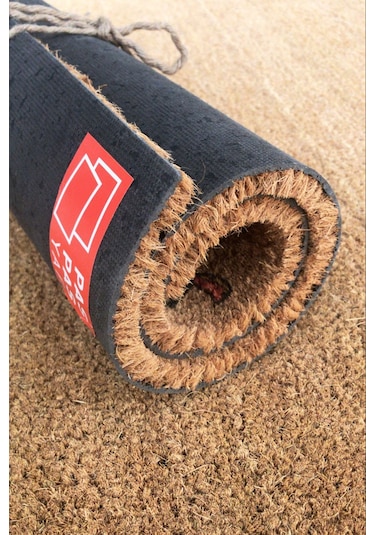 Kalpli Çerçeve Dışarıdan Stres Getirmek Yasaktır Paspas Koko Paspas Dış Kapı Paspası Kıl Paspas Kahverengi