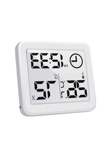 My Topped Mini Beyaz Dijital Oda Termometre Nemölçer -10c/70c, %20-99% Rh, Pil Dahil