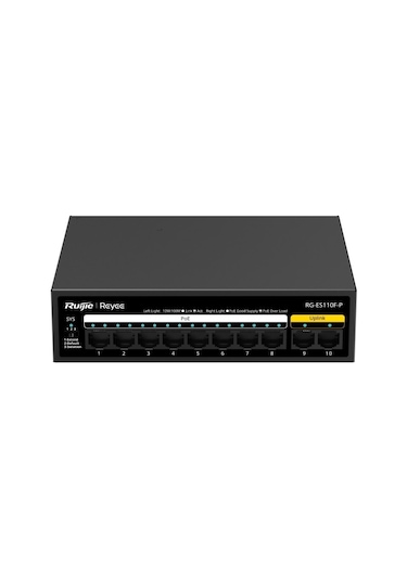 Reyee RG-ES110F-P 10 Port 10/100 PoE Switch