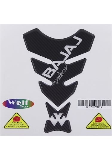 Wolf Tank Pad Bajaj Pulsar Siyah