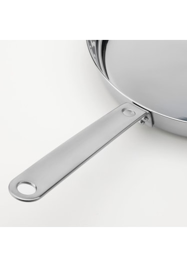 Kızartma Tavası, Paslanmaz Çelik, 28 Cm Açık Bej