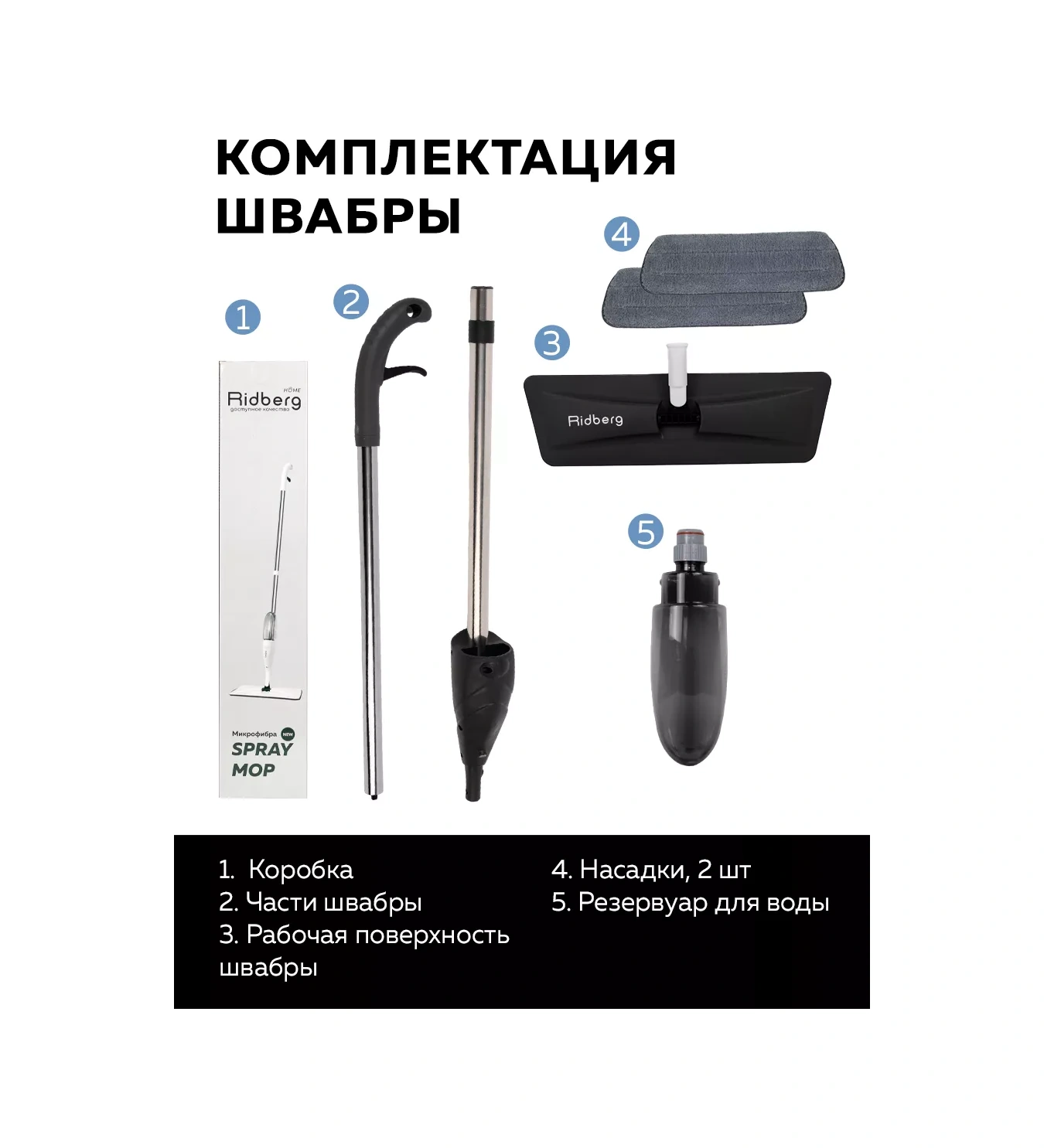 Rıdberg Home Zeminler İçin Sprey Mop Pro Bulaşık Bezi 146499958