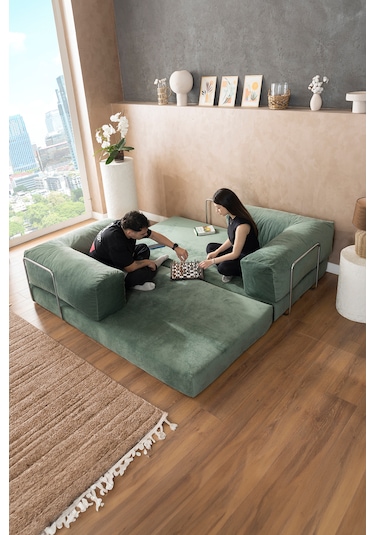 Argimo Godila Yatak Köşe Koltuk Yeşil