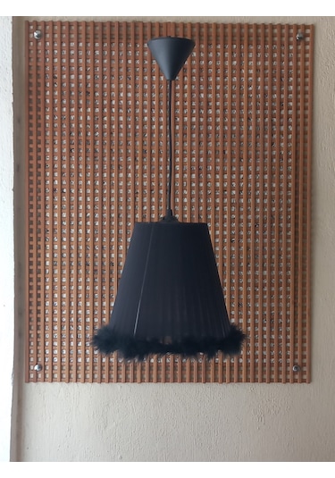 N-50 Siyah Organze Yatak Odası Çocuk Ve Bebek Odası Avize Siyah