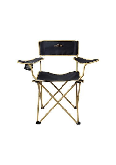 Campout Mogan Katlanır Kamp Sandalyesi Siyah