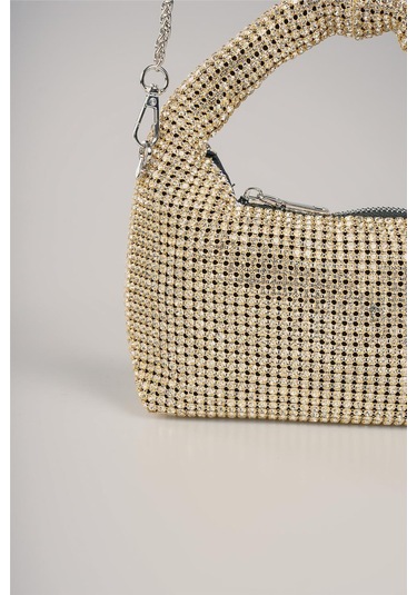 Ççs Kadın 17768 Omuz Askılı El Çantası Altın