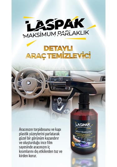 Laspak Araç İçi Detay Temizleme Sprey 500 Ml 1 Adet