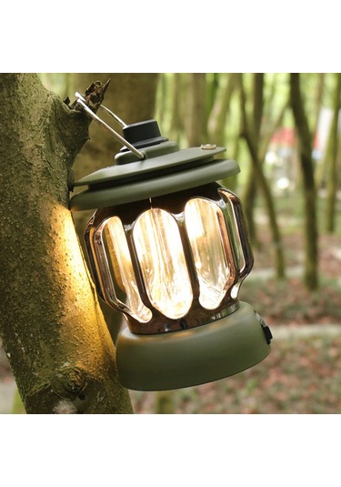 Reedark Usb Şarjlı 5800mah Kamp Feneri - 3 Renk Sıcaklığı, Taşınabilir Şarj Aleti Yeşil