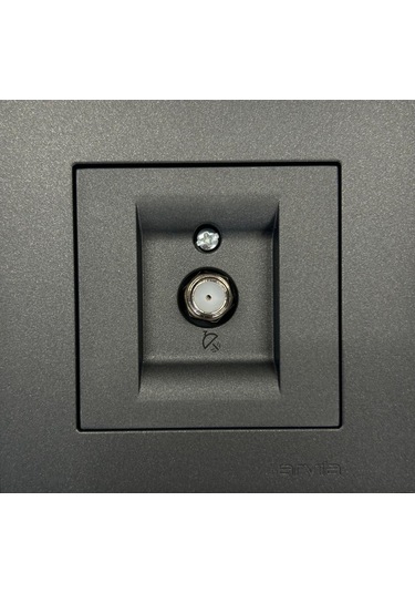 Arvia Karen Metalik Siyah Uydu Prizi F Konnektör