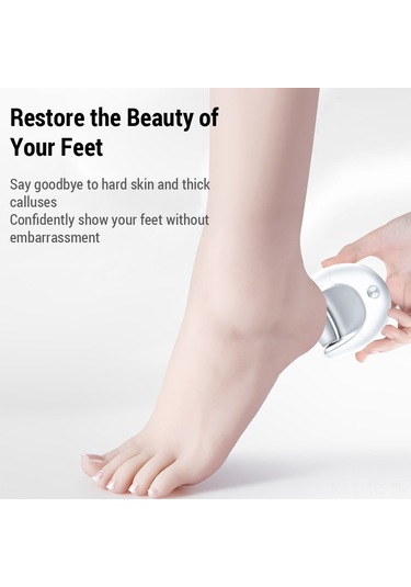 Skycity Ev Kullanımlı Elektrikli Ayak Ölü Deri Temizleyici - Güçlü Tefrik, Çift Zımpara Başlı, Usb Şarjlı, Kahverengi