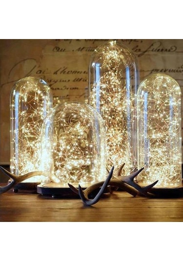 Soğuk Beyaz Ev İçin Noel Süslemeleri Yeni Yıl Çelenk Peri Dize Işık Noel Süsleri İçin Noel Ağacı Dekorasyon 5m 50pcs Lights Soğuk Beyaz