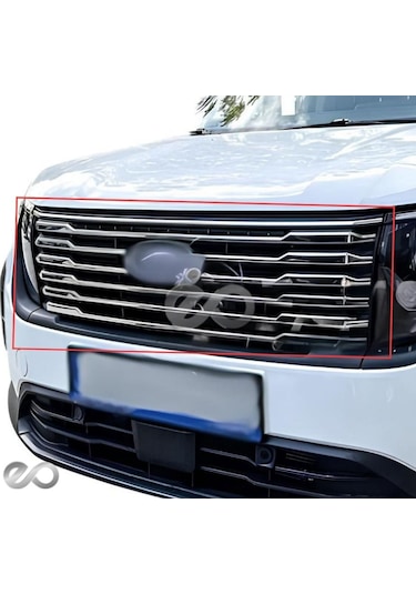 Ford Tourneo Courier Krom Ön Panjur 8 Parça 2024 Üzeri Paslanmaz Çelik