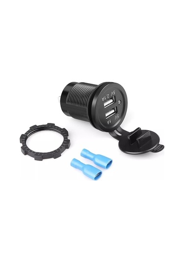 Trendooze Usb Tip Söketi Şarj Pano Giriş Çıkış Araç 8-32v, 5v2a 5v1a - Vt