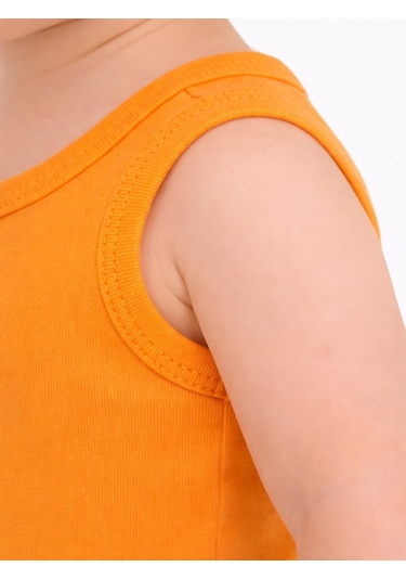 Civil Baby 3'lü Karışık Renk 3-36 Ay Çıtçıtlı Badi - Turuncu