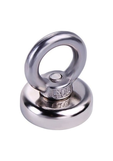 Ay Magnet Fishing Neodyum Pot Mıknatıs, Çap 25Mm, Kurtarma