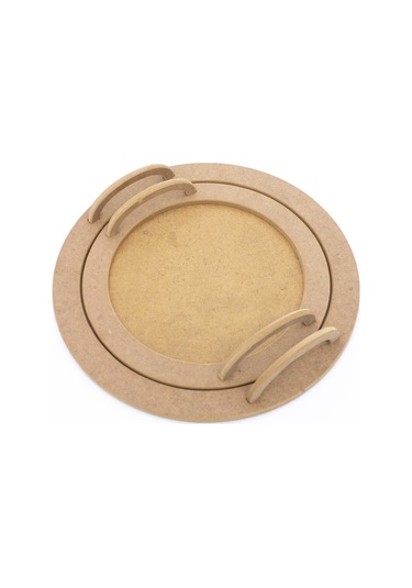 Na Neşeli Ahşap Ahşap Yuvarlak Takım Tepsi .ahşap Sunum Tepsisi . Ham Ahşap Hobi Boyama . Söz Nişan Kutlama Sunum Boyanabilir Ham Ahşap