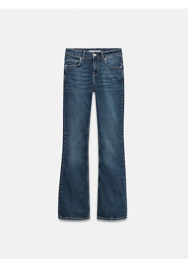 Dilvin 72277 Düşük Bel Likralı Jean-mavi Mavi