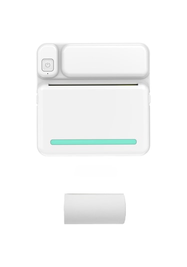 Skycity Öğrenci Hata Notu Yazıcı - Mini Taşınabilir Bluetooth Termal Yazıcı, 200dpı, 1200mah Pil, Etiket/fotoğraf Yazdırma, Mavi C19 1 Kağıtlı