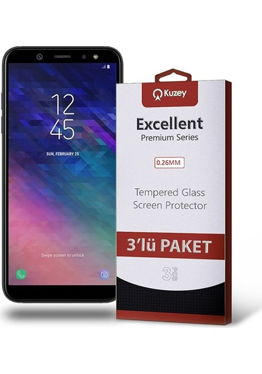 Samsung Uyumlu Galaxy A6 2018 Ekran Koruyucu Cam 3 Adet (532141249) 20 Tl Fark Ile Apple  iPhone Hızlı Şarj Kablosu