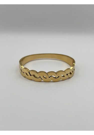 Arnes Jewelry Çelik Zincir Kelepçe Ar206nes Gold