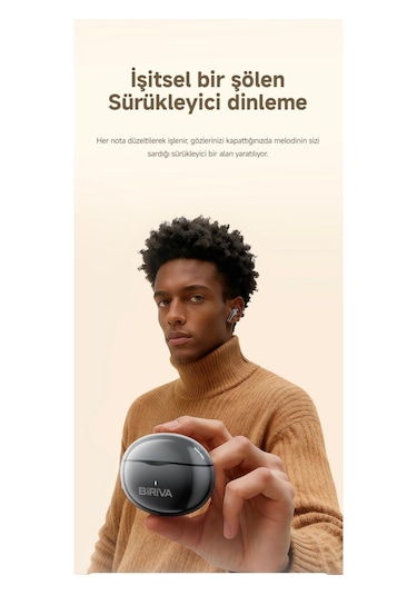 Biriva T62 Bluetooth 6.0 Oyun Modlu Kulak İçi Kulaklık