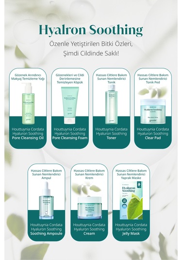 Gözenekleri Temizleyen Köpük Goodal Houttuynia Cordata Hyaluron Soothing Pore Cleansing Foam