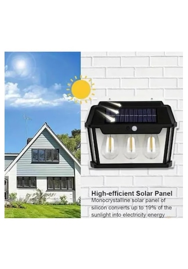Mrs Solar Hb-500 Dekoratif Güneş Enerjili Bahçe 3 Adet Led Ampül
