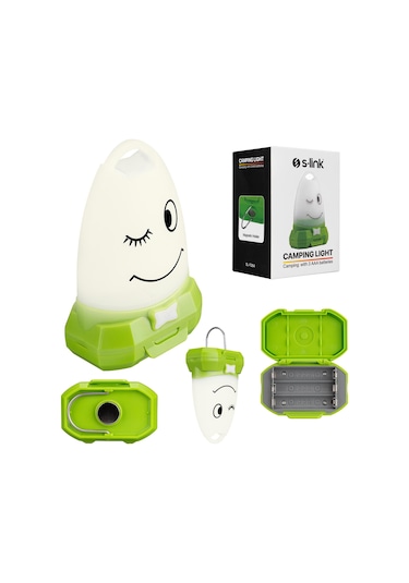 Led Işık Dekoratif Fener Mıknatıslı Pilli S-Link Sl-F264 Yeşil