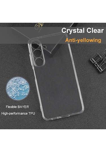 Samsung Galaxy Uyumlu A26 Şeffaf Silikon Kamera Yeri Korumalı Kılıf