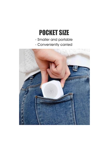 Teltree Xiaomi Xiaoai Taşınabilir Hoparlör Beyaz - Bt5.0 Kablosuz, 6 Saat Pil, Type-c Şarj, Zengin Ses, Dikey Tasarım