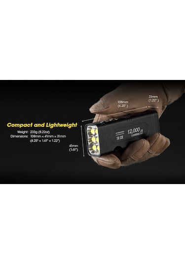 Nitecore Tm12k 12000 Lümen El Feneri Siyah