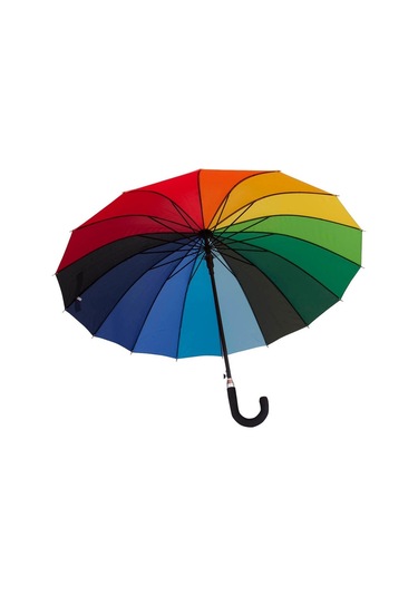 Elbahediyelik Mobgift Gökkuşağı Baston Şemsiyesi (Rengarenk) Diğer
