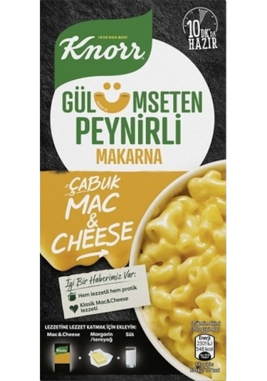 Knorr Çabuk Mac and Cheese Peynirli Makarna 212 G