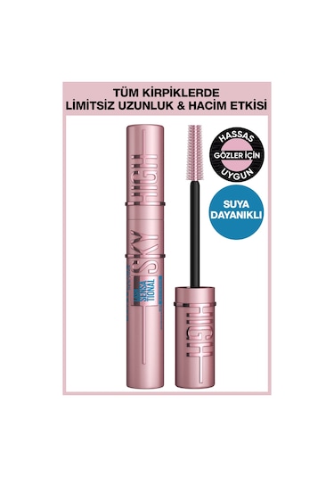 Maybelline New York Lash Sensational Sky High Suya Dayanıklı Waterproof Maskara
