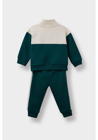 Defacto Erkek Bebek 2li Takım Baskılı Fermuarlı Sweatshirt Eşofman Altı F3260a525augn671 Yeşil Defacto Erkek Bebek 2li Takım Baskılı Fermuarlı Sweatshirt Eşofman Altı F3260a525augn671 Yeşil