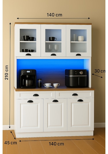 Barista Çok Amaçlı Dolap Kahve Köşesi Kiler Ardiye Mutfak