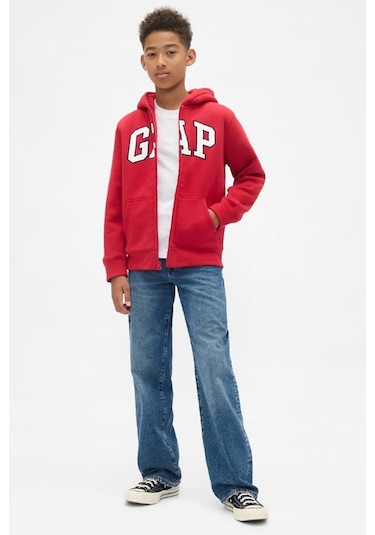 Gap V-frch Oc Çocuk Sweatshirt Kırmızı
