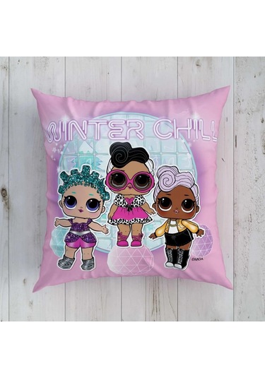 Taç Lisanslı Kırlent Lol Surprise Winter Chill 40x40