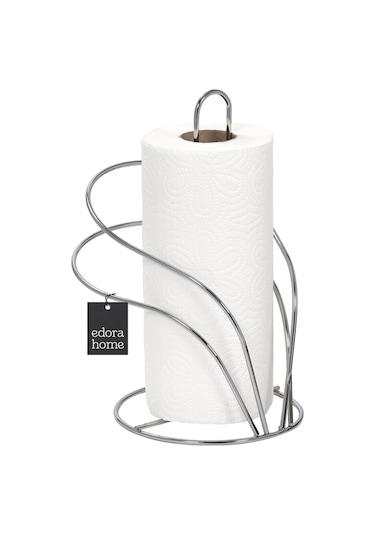 Silver Kuğu Kağıt Rulo Havluluk, Peçetelik Mutfak Banyo Çocuk Yatak Odası Aksesuar - Metal Paslanmaz Gümüş