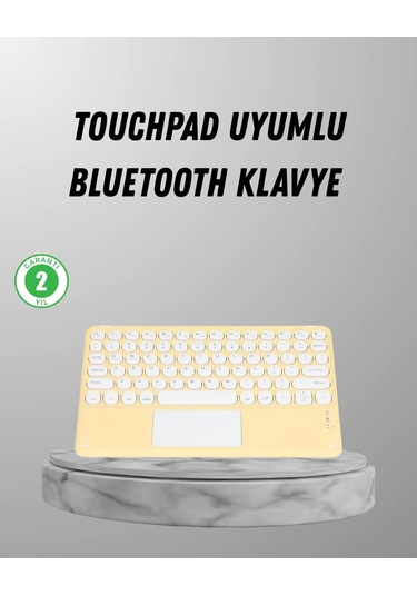 Bluetooth Klavye Kablosuz, Sessiz Tuşlu, Android İos Windows Uyumlu, Kompakt Taşınabilir Tasarım Najmaddi
