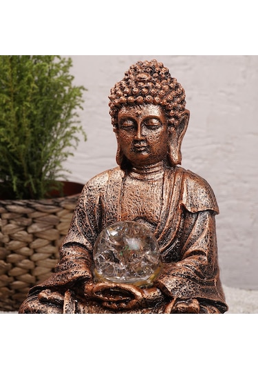 Zen Lord Buddha Temalı Eskitme Su Şelalesi