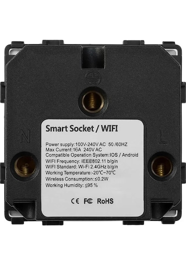 Springsun Akıllı Priz Wifi Duvar Anahtarı Prizi Google Home/nest Ve Amazon Alexa Ses Kontrolü Avrupa Stilini Destekler