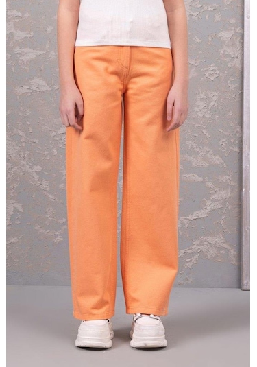 Dmb Kids Kız Gabardin Patolon 24ydmb187 Turuncu