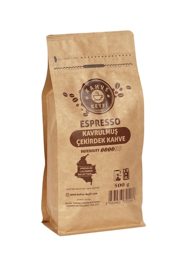 Kahve Keyfi Espresso Kavrulmuş Çekirdek Kahve 500 G