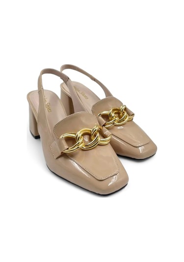 Allure Bej Şık Ve Zarif Kadın Topuklu Ayakkabı Bej