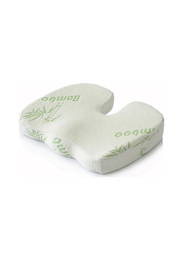 WhiteBlanco Bambu Kılıflı Visco Ortopedik Hemoroid Minder Bamboo